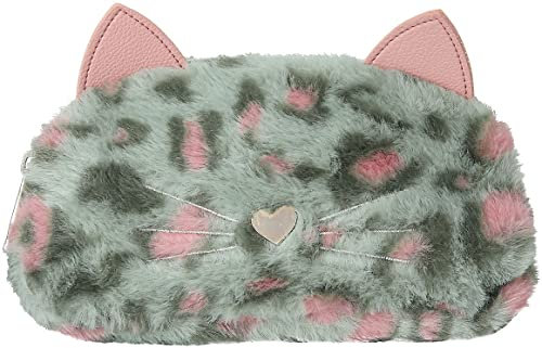 Depesche 10940 TOPModel Kosmetiktasche Schlamper Leo Love Katze Kunstfell