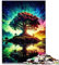 Puzzle für Erwachsene, kosmischer Baum des Lebens, 1000 Teile, Puzzle für Erwachsene, Geschenke, Papppuzzles, tolles Geschenk für Erwachsene, Größe: 26 x 38 cm