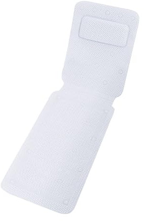 Zjyufy Coussin de bain complet pour le corps, coussin de bain avec 30 super ventouses antidérapantes, accessoires de baignoire, pour soutien du cou, du dos et du coccyx