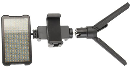 Luz Movil, 3100 mAh Luz Selfie Con Lente Polarizada Led Para Selfie Luz de Relleno Portátil Ajuste de Brillo de Temperatura de 3 Colores para Fotografía de Tatuajes