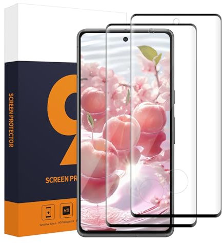 Carantee Schutzfolie für Panzerglas für Google Pixel 7 Pro 5G, 2 Stück 3D-Volle Bedeckung Bläschenfrei Panzer Schutz Glas für Google Pixel 7 Pro, Anti-Staub Anti-Öl Pixel 7 Pro 5G Displayschutzfolie