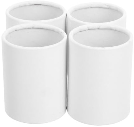 Anneome Cajas Redondas de Cartón en Color Claro para Flores, Mini Cubos Cilíndricos para Arreglo Floral, 4 Unidades, para Floristas y Decoraciones de Cumpleaños, Uso Creativo Artesanal,