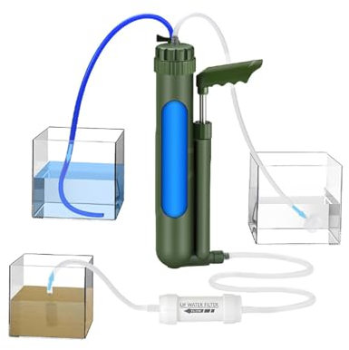 Filtro 'acqua portatile per esterno | Cleaner per acqua in campeggio | Filtro 'acqua di sopravvivenza | 0.0001 μm di membrana RO, rimosso il 99,99% di contaminanti, compatto, luce, ideale per