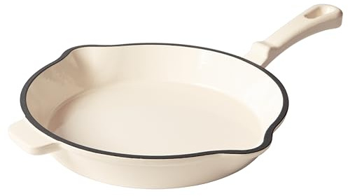 Römertopf - Padella in ghisa da 24 cm, con rivestimento smaltato, per tutti i tipi di fornelli compresi quelli a induzione, adatta al forno a 250 °C, per bistecche, patate, pesce, padelle, senza PFAS