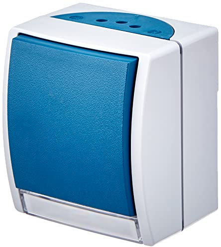 Busch-Jaeger 2601/6 WN-53 Wippschalter Aus- und Wechselschaltung (Thermoplast) Grau ocean® (IP 44) 2CKA001085A1611