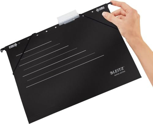 LEITZ Hängemappe Alpha schwarz 5 Stück LEITZ 1925-30-95 ACTIVE PG5ST 1925-30-95