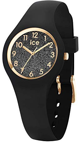 ICE-WATCH Ice Glitter Montre Femme Analogique Quartz avec Bracelet Silicone IC015347