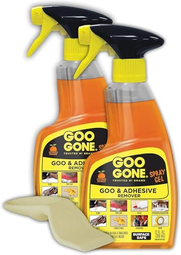 Goo Gone - Lot de 2 sprays de dissolvant de colle et dissolvant d'autocollants