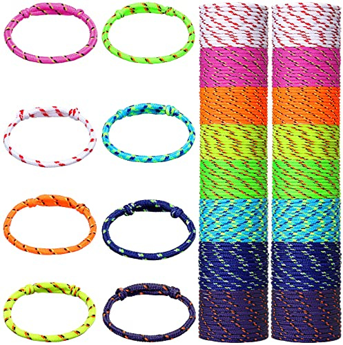 Remerry 168 Pcs Friendship Bracelets Adjustable Woven Rope Bracelets Bulk Graduation Ceremony Prom Class of 2026 Birthday Party Favors & Goodie Bag Stuffers, 8 Assorted Colors(Neon Colors)