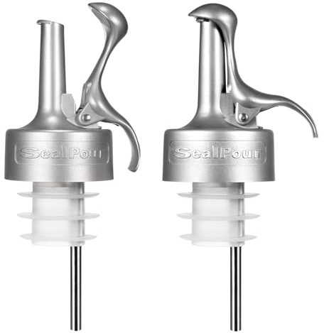 Liquor Pour Spouts, Liquor Bottle Pourer Spouts, Alcohol Pour Spouts,Bar Pour Spouts,Suitable for Alcohol, Beverage, Vinegar, Wine for Bar Accessories-2Pcs