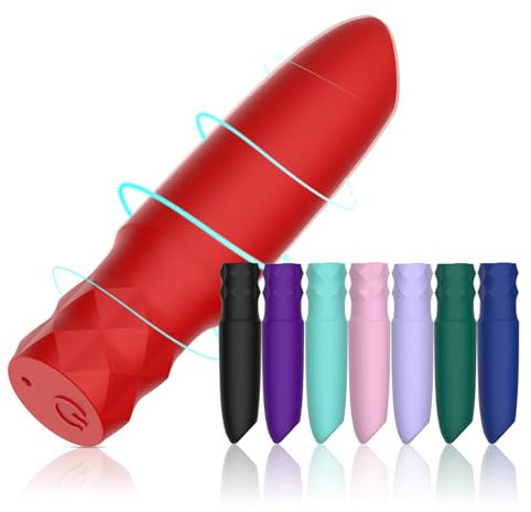 PINTLE Vibro Ei für Unterwegs mit 10 Vibrationsmodi Tragbare Klein Massage für Paar Vibratoren G-punkt und Klitoris Stimulator Sex Toyset Damen Mini Bullet Vibrator Sex Spielzeug für die Frau(Rosa)