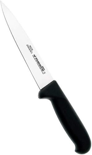 Facilemarket Coltello Professionale scanno Costa Tonda Lama 18 cm Acciaio Inox Made in Italy