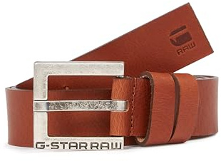G-STAR Herren New Duko Gürtel, Mehrfarben (antic silver/cognac D23106-3127-4678), 105