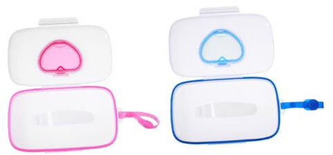 BESTonZON 2pcs Portable Wipes Holder Convenient Tissue Case for Assorted Tissue Box and Odorless Design for Travel and Outdoor Use