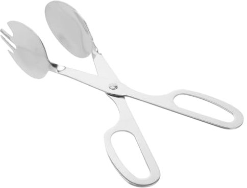 OFFSCH Pince à Salade en Acier Inoxydable Cuillère et Fourchette 10,5 Pouces Ustensile Cuisine Service de Salade Confortable et Pratique Repas