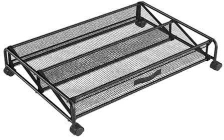 YunJove Contenedor de Almacenamiento Debajo de La Cama con Ruedas para Zapatos Bajos, Pantuflas Y