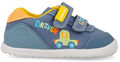Scarpe da ginnastica in tela Barefoot blu da bambino, 24 EU