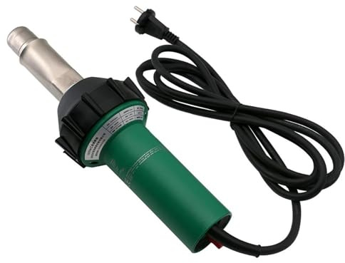 2 em 1 soldagem de plástico Soldador de plástico 1600W, pistola calor con soplete aire caliente, soldadura tubos fundidos en PP/PE/PVC, láminas, suelo vinilo, Geomembrana