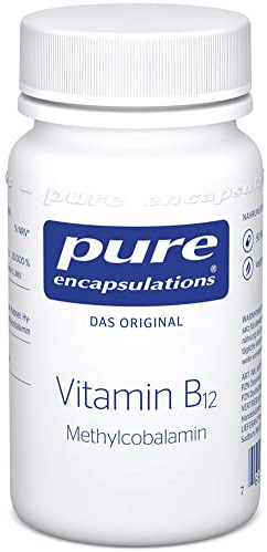 Pure Encapsulations - Vitamin B12 - Nahrungsergänzungsmittel für Energie und Psyche - 90 Kapseln
