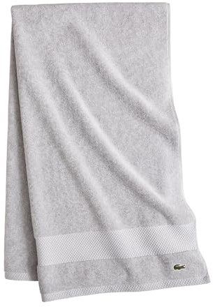 Lacoste Heritage 100% Supima Cotton Bath Towel 30 x 54, Micro Chip