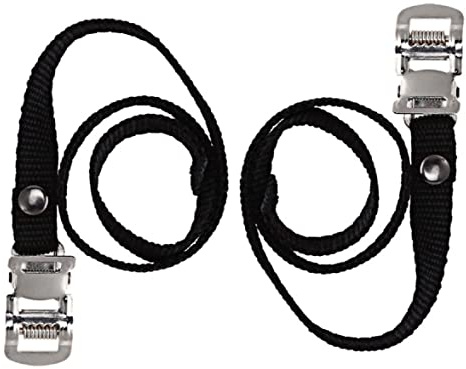 cyclingcolors 2x bike pedal straps with chrome clamps cycling fixie road exercise lashing singlespeed