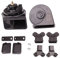 FARBIN Auto Horn Kompatibel mit Audi/Porsche/VW Volkswagen, 12V wasserdichte Auto Horn Loud High/Low Tone elektrische Schnecke Horn mit schützendem Grill