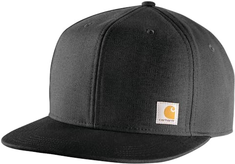 Carhartt Herren-Kappe mit Flacher Krempe, Schwarz, Einheitsgröße