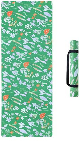 SatoriConcept Yogamatte aus veganem Wildleder, umweltfreundliche Mikrofaser-Oberschicht und Gummi, perfekte Größe (182,9 x 61 cm) und 4 mm dick, rutschfest, schweißresistent, innovative Trainingsmatte