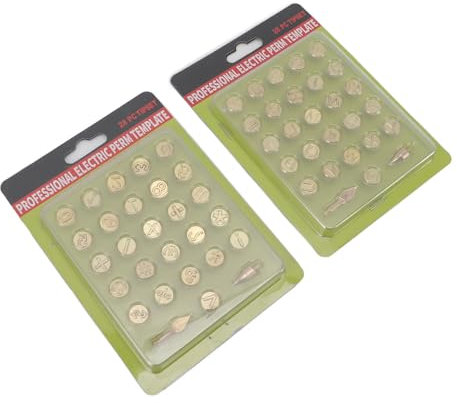 Sello para Quemar Leña, Juego de Puntas para Quemar Leña, Kit para Quemar Leña, Letras Mayúsculas, Alfabeto, Marca y Personalización, Punta de Tallado de Latón para Madera,