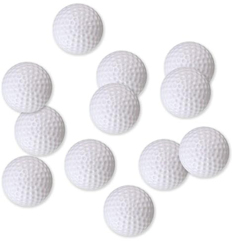 AHEJIOO 12-Pack weiß golfbälle, 41mm Golfball, softe minigolfbälle, golfbälle kaufen, Golf Balls, Golf bälle, Golf Ball, Golfball personalisiert, Schwingen-Übungs-Driving Range Home Backyard Gebrauch