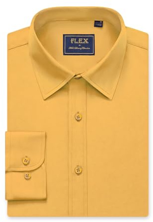 siliteelon Mens Shirts Long Sleeve Wrinkle Free Cotton Formal Light Purple Regular Fit Work Office Business Casual Men Shirt 3XL