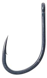 Drennan Specialist XT Barbel Hooks Eyed, Size 8 (0.81mm), Wide Gape Barbel Hook, Straight Eye, Micro Barbed, Curved Needle Point, PTFE Coated, Ten Hooks Per Pack.