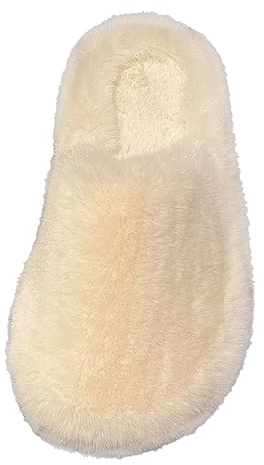 Generisch 2023 Copertura Dita Casa Con Commercio Estero Inverno Donna Pantofole In Feltro 2025 Pantofole Calde Soffici Ciabatte In Pelle Di Agnello, bianco, 37 EU