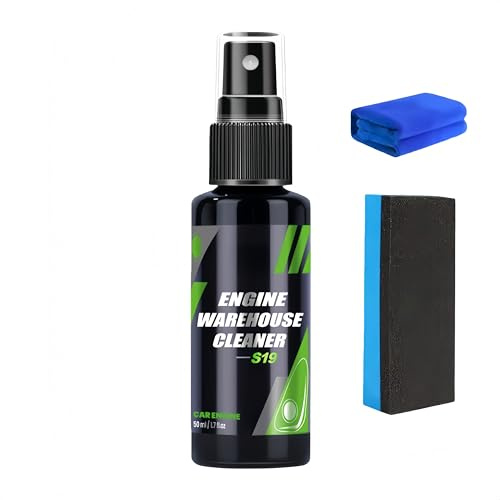 Spray detergente efficace per motori, detergente per motori di auto e macchinari, agente di rivestimento multiuso per autoveicoli, adatto per automobili, motociclette e mobili. (50ML)