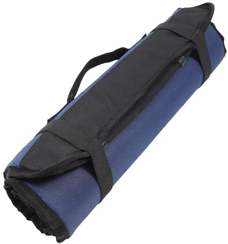 DONFAMDS Pochette De Chef Porte-lame 22 Compartiments En Tissu Oxford Robuste, Rangement Polyvalent Pour Couteaux Cuisine, Mallette Roulée Portable Pour Professionnels Et Ustensiles En Déplacement