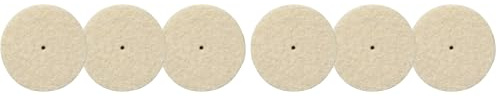 Dremel 429 Polierrad - Zubehörsatz für Multifunktionswerkzeug mit 3 Polierrädern zum Reinigen und Polieren von Kunststoffen, Gold, Glas, Silber, Stahl, Messing u.v.m. (Packung mit 2)