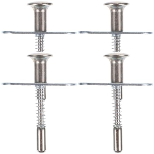 Beavorty Loquets à Ressort 4 Pièces pour Réparation Moustiquaire et Remplacement Loquet Berceau, Accessoires en Métal pour Lits d'Garçon et Filles et Meubles de Chambre
