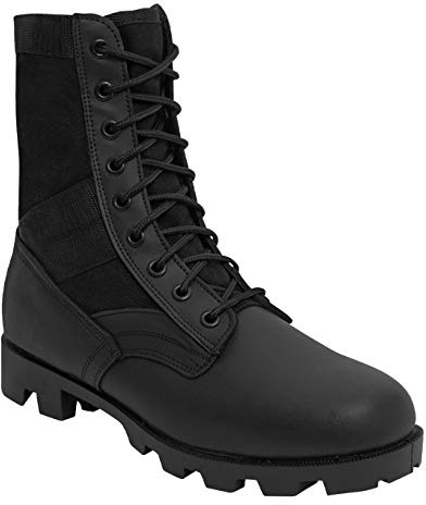 Rothco 8 Inch Jungle Boots, Black, 11 Regular