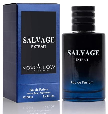 Salvage Extrait Eau De Parfum for Men Top Notes of Grapefruit & Heady Spices Base Notes of Lavender Essence & Rich Wood Cologne for Everyday Wear, Work Days, Romantic Date Elegant 100ml Bottle
