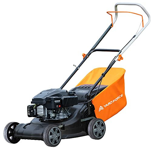 Yard Force 40cm Hand Push Petrol Lawnmower with 127cc SMV Engine GM R40, Orange