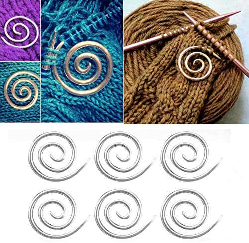 3/6pcs Cable Needles Shawl Pins | Spiral Cable Knitting Needles | Bent Tapestry Needles for Yarns Knitting | Mini Spiral Cable Needles Knitting Accessories