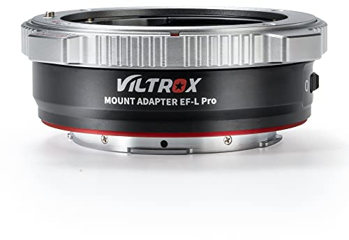 VILTROX EF-L Pro Lens Adapter Auto Focus Lens Mount Adapter Ring Adapter with Security Lock Compatible with Canon EF/EF-S Lens to L Mount Camera Leica SL2/Lumix S1 S1H S5/Sigma fp L