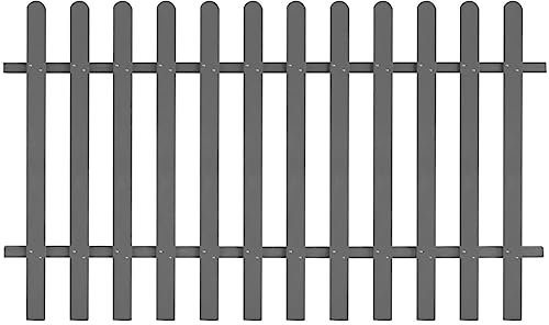 INLIFE Valla de láminas WPC 200 x 120 cm, 7,8 kg, 42821