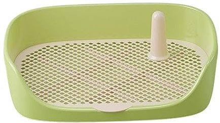 F Fityle Toilette per Cani Vasino da addestramento Tappetino per addestramento Toilette Porta pipì Pad Appartamento Gabinetto Forniture per Animali Domestici, Verde 40x30x11cm