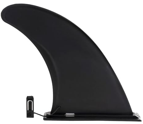 CHAMPIONPLUS Finne SUP, Premium Schwarz Universal Finne für Paddleboard, Stand Up Paddle Board Longboard Surfboard Central Fin