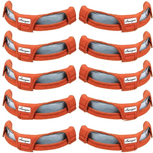 Awaiymi 10Pcs Hard Hat Sweatband Washable, Cotton Hard Hat Liner,Reusable Hard Hat Accessories, Antiperspirant Belt Air Cushion Sweatband Helmet Comforter Pad