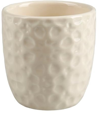 GENEVIEVE LETHU 537675 Gobelet 11 cl Porcelaine New bone - Collection ELEGANCE ORIENT - Ø 6 cm H 6.5 cm - Coloris Beige