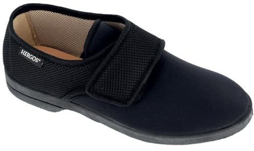 Hergos Scarpe per Riabilitazione H062. Pantofole Chiuse Uomo (Nero, Sistema Taglie Calzature EU, Adulto, Uomo, Numero, Media, 46)