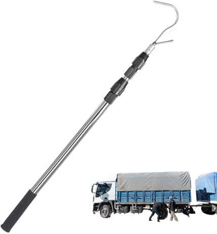 Pinza telescopica – in acciaio Buddy Truck Tool | Gancio allungabile multifunzione per di camion, scaffali e oggetti difficili da raggiungere