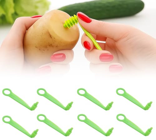 3 Stück Spiralschneider, Spiralschneider Gemüse, Kartoffelschneider Für Kreative Gemüsezubereitung, Ideal Für Kartoffeln, Karotten Und Zucchini, Perfekt Für Familienessen, Grillpartys Und Camping